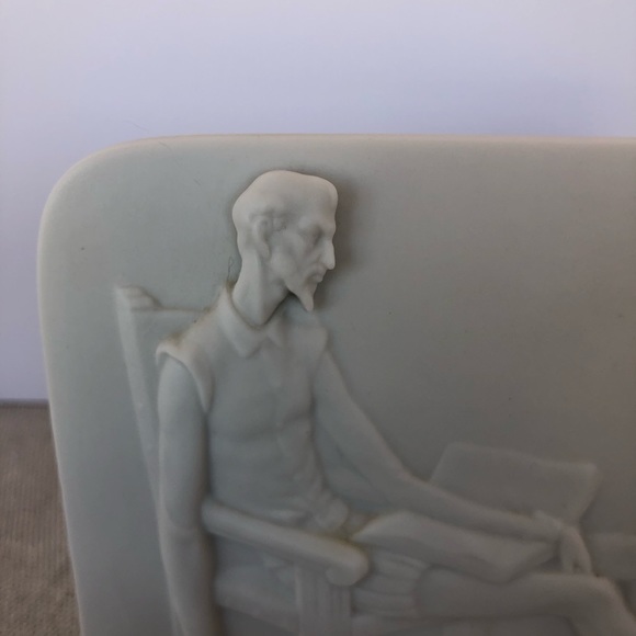 Lladró Collector’s Society Vintage White Porcelain Bisque Don Quixote Plaque - Picture 4 of 8